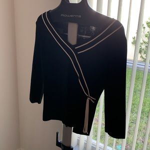 Black and White knit sweater